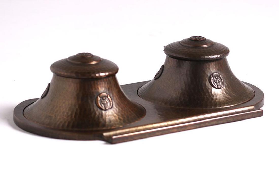 Old Mission Kopper Kraft Double Inkwell (1 of 2)