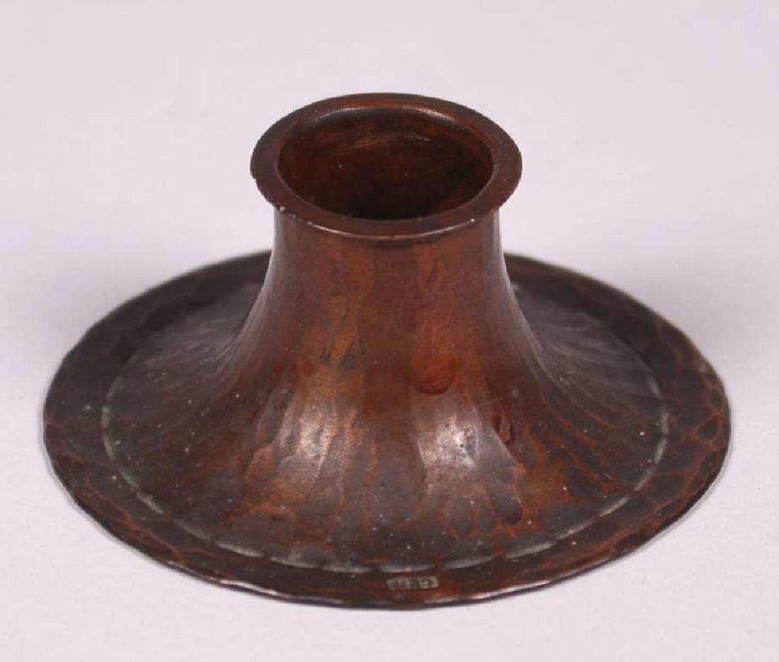 Roycroft Miniature Hammered Copper Candlestick (1 of 4)