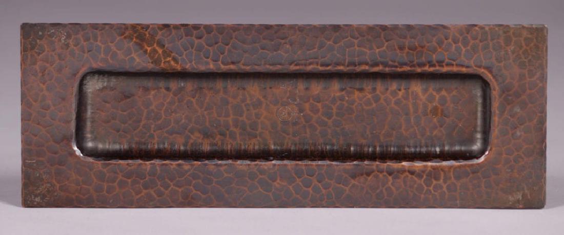 Early Roycroft Hammered Copper Pen Tray (1 of 3)