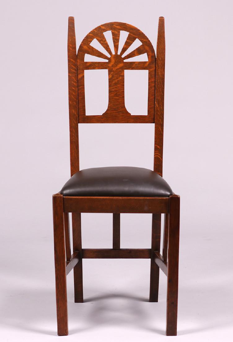 Grand Rapids Sunburst Side Chair c1910 (1 of 4)
