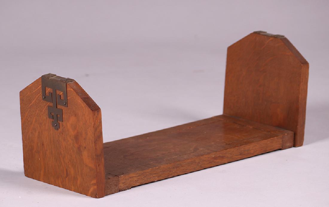 Arts & Crafts Oak Folding Bookrack c1910 (1 of 3)