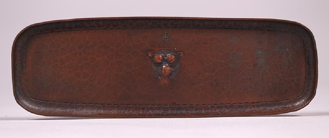 Roycroft Hammered Copper Pen Tray (1 of 3)
