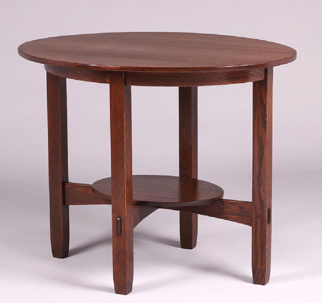 Unusual L&JG Stickley Oval Side Table (1 of 3)