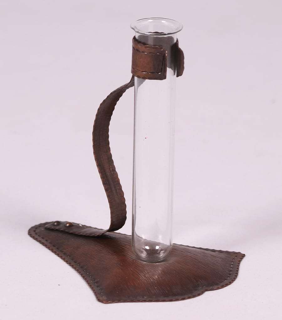 Fred Brosi Hammered Copper Bud Vase c1915-1920 (1 of 2)