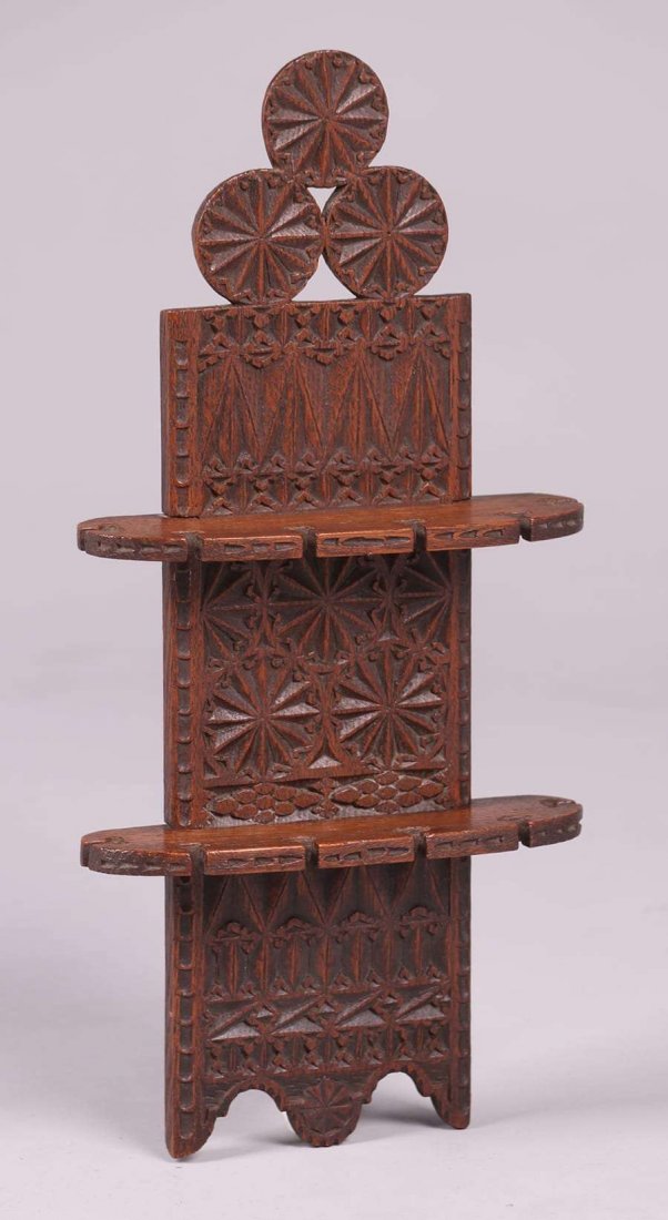 European Arts & Crafts Gothic Pipe Rack c1900 (1 of 2)