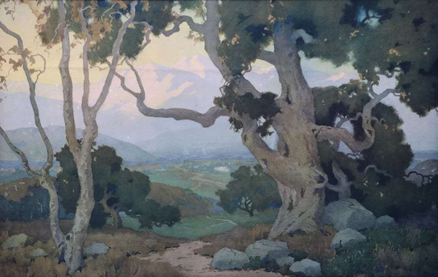 Large Marion Wachtel Print "The Oaks" c1917 (1 of 3)