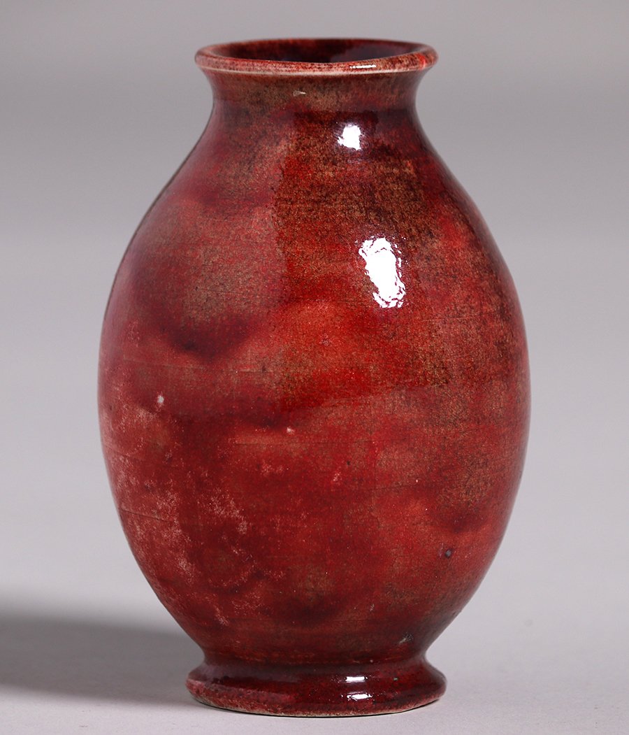 Leon Volkmar Oxblood Vase New York c1920 (1 of 4)