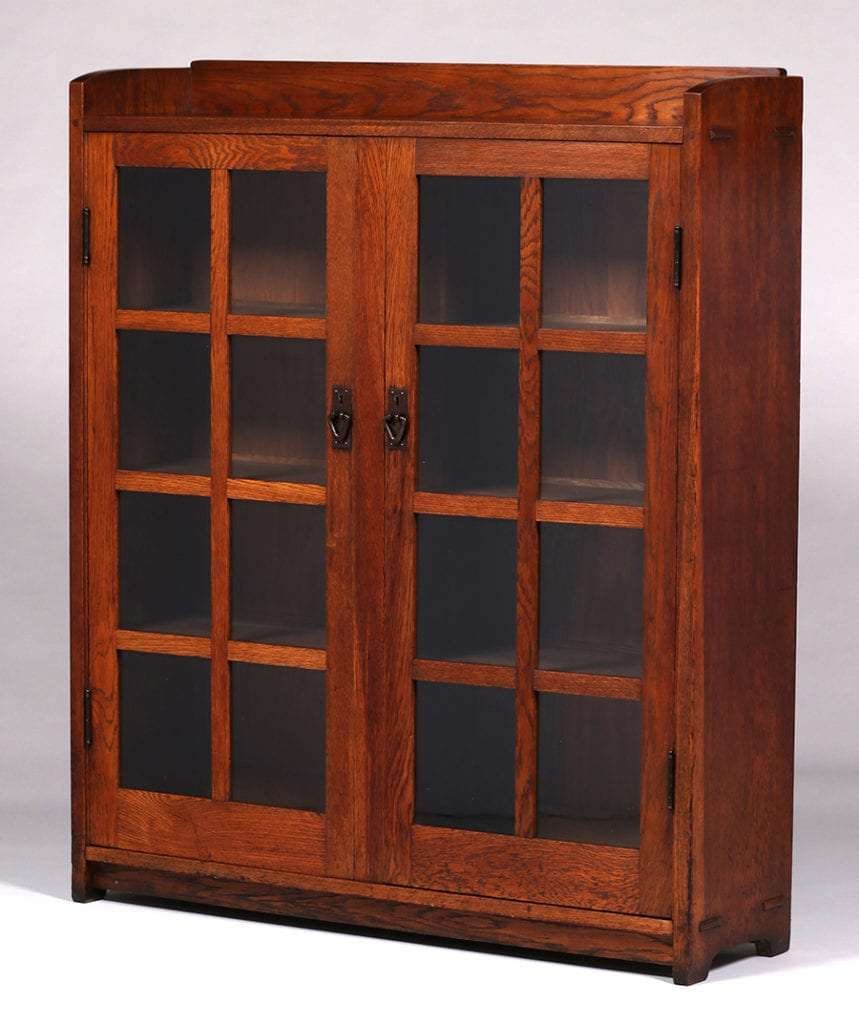 Gustav Stickley #717 Two-Door Bookcase c1910 (1 of 4)