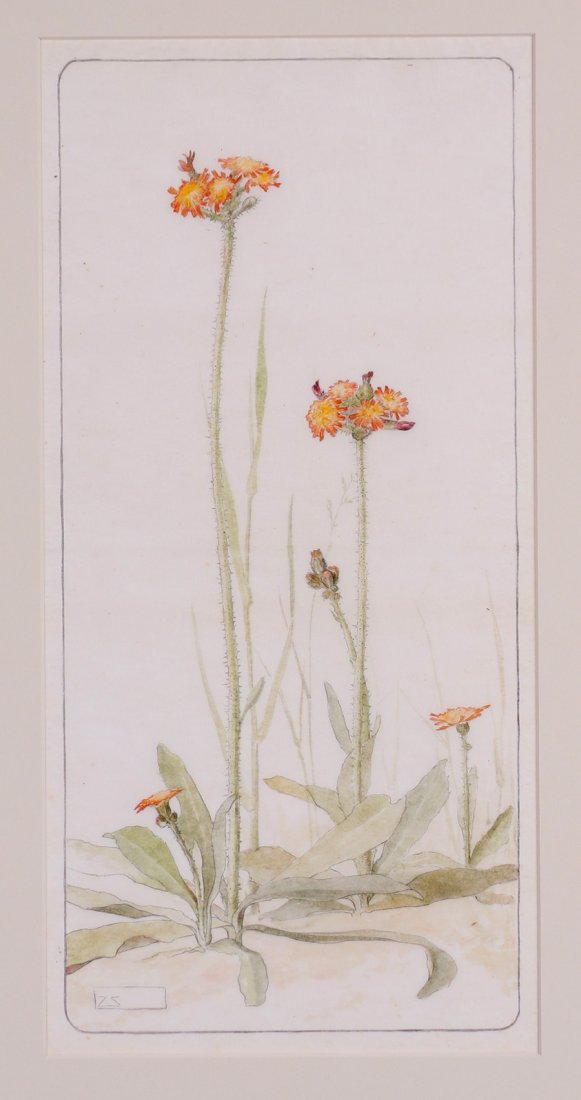 Zulma Steele Byrdcliffe Watercolor c1905 (1 of 5)