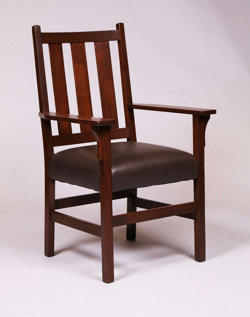 Gustav Stickley Armchair c1912-1915 (1 of 3)