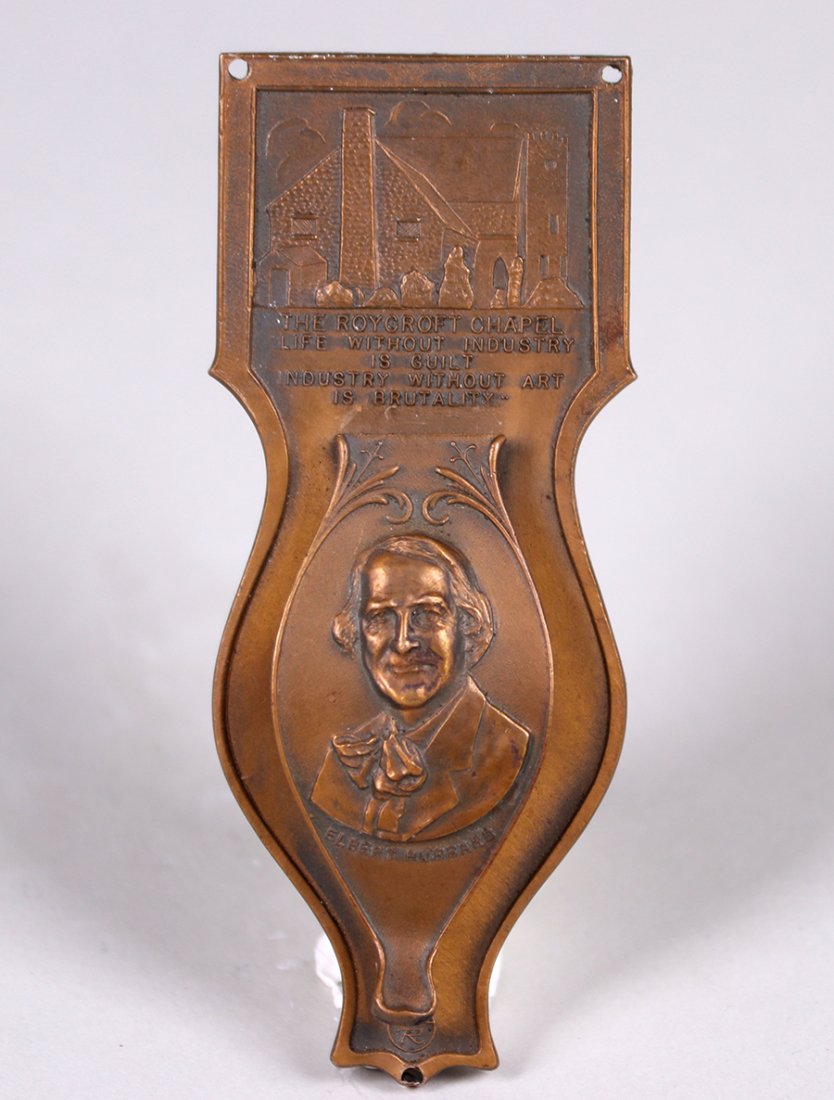 Elbert Hubbard Bronze Door Knocker c1920s (1 of 4)