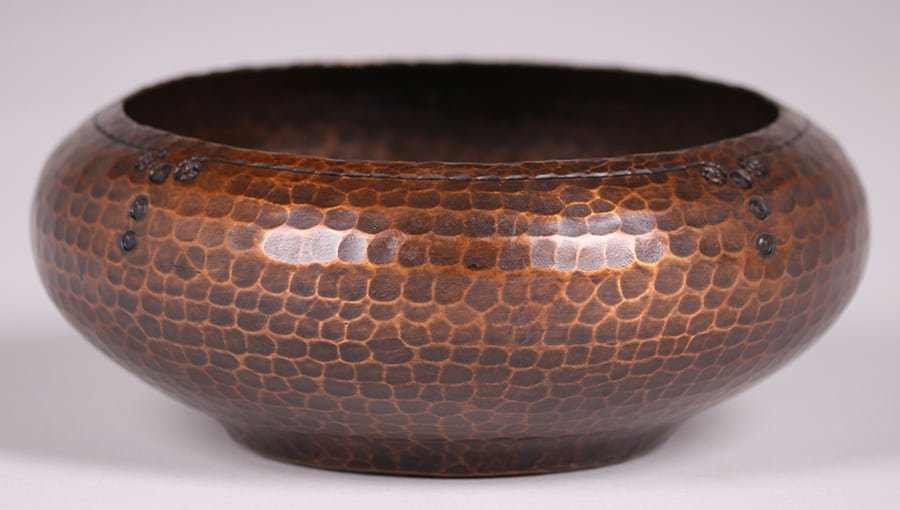 Roycroft Hammered Copper Bowl (1 of 3)