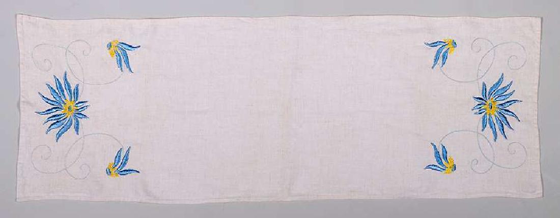 Arts & Crafts Hand-Embroidered Table Runner c1915 (1 of 1)