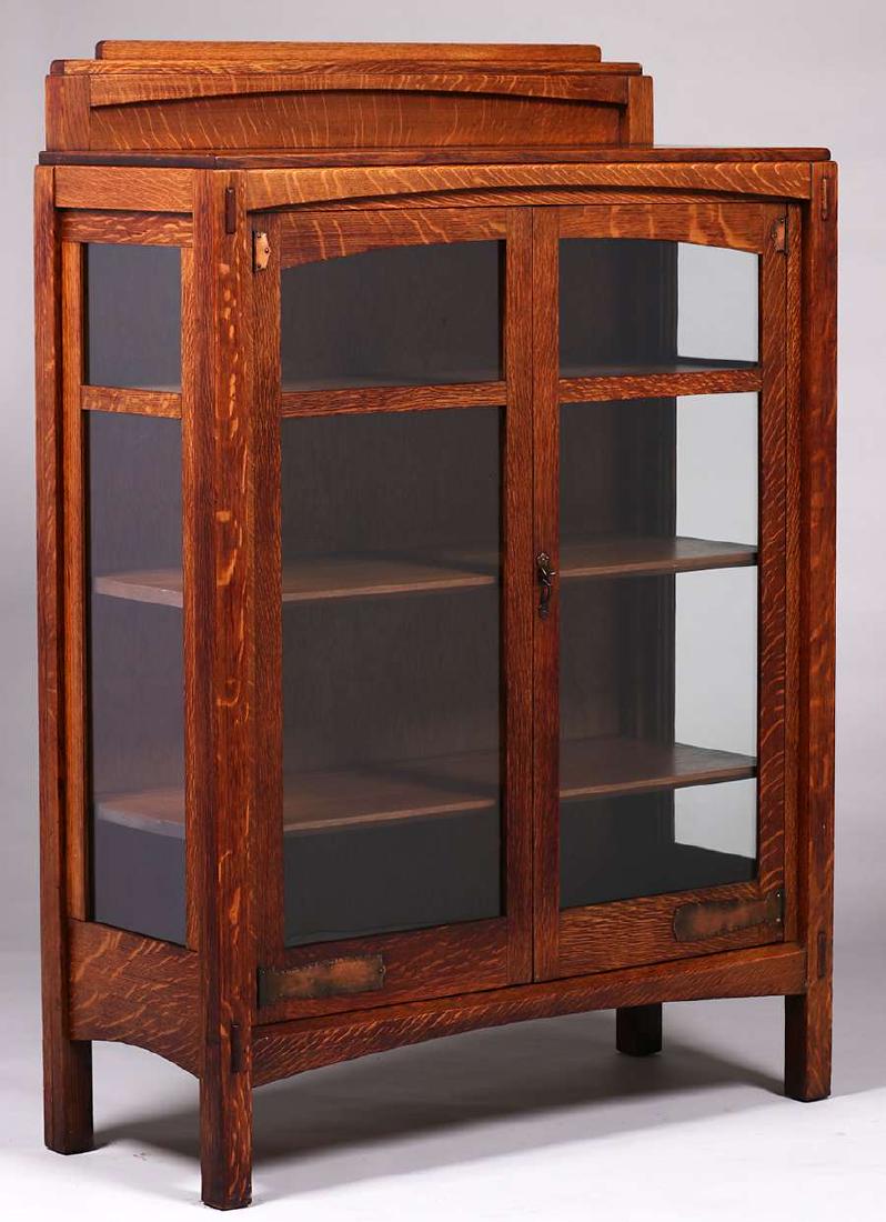 Limbert Two-Door China Cabinet c1910 (1 of 2)