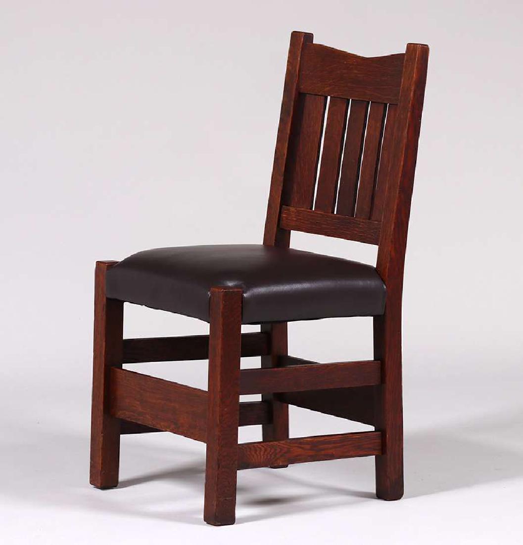 Gustav Stickley V-Back Side Chair (1 of 3)