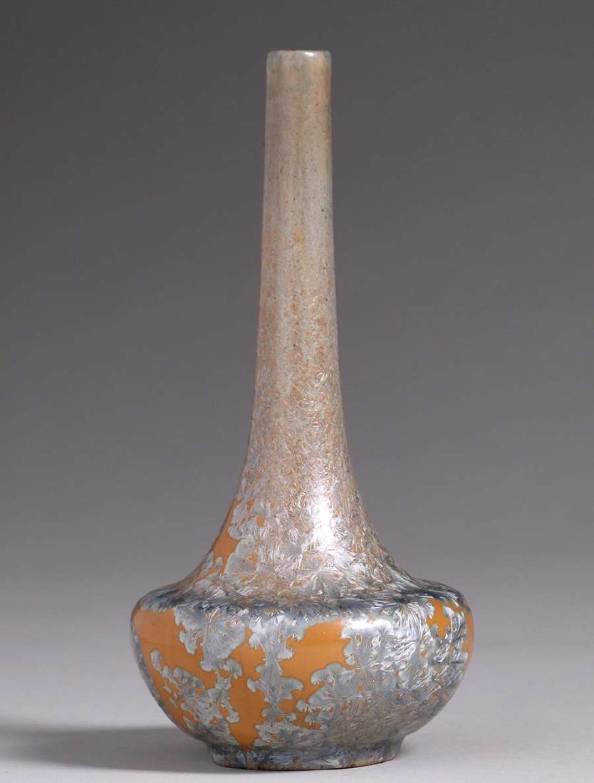 Flint Faience Crystalline Stem Vase c1921-1925 (1 of 3)