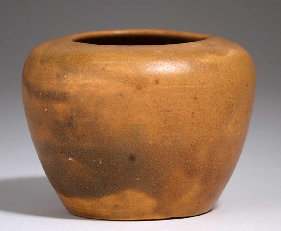 Judson T. Webb - Chicago Matte Brown Vase c1910 (1 of 3)