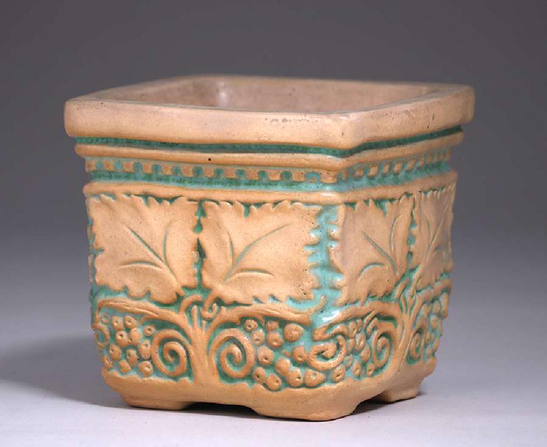Ernest Batchelder Small Square Jardiniere c1910 (1 of 4)