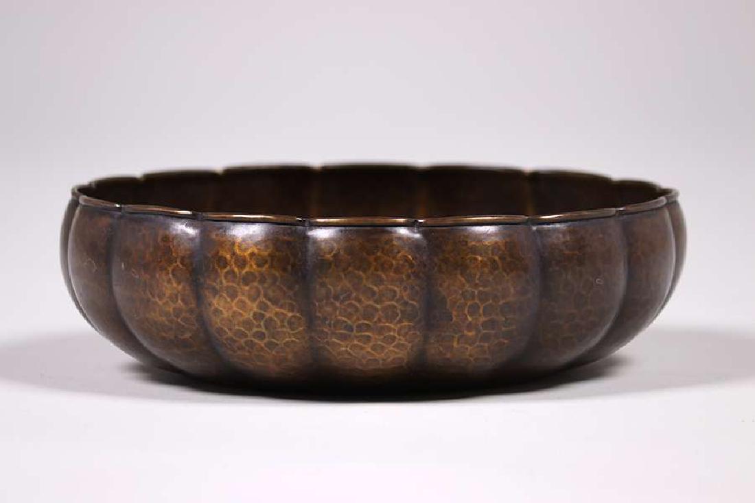 Early Mexican Arts & Crafts Hammered Copper Bowl c1920s (1 of 2)