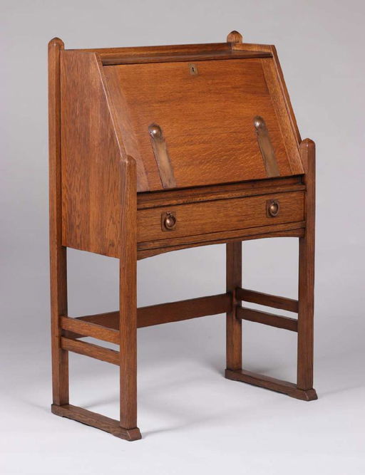 Stickley Brothers Strap Hinge Dropfront Desk C1910 Mar 16 2019