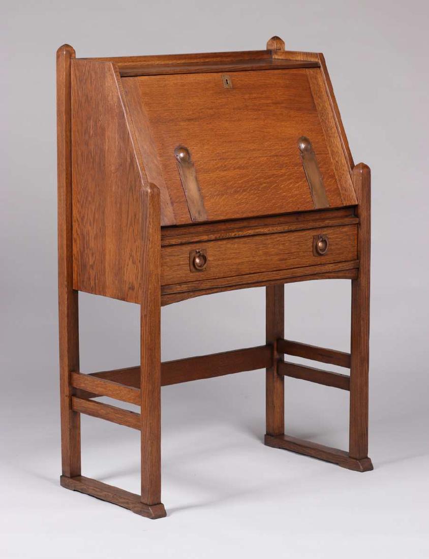 Drop Front Desk >> Stickley Brothers Strap Hinge Dropfront Desk C1910 Drop Front Desk >> Stickley Brothers Strap Hinge Dropfront Desk C1910