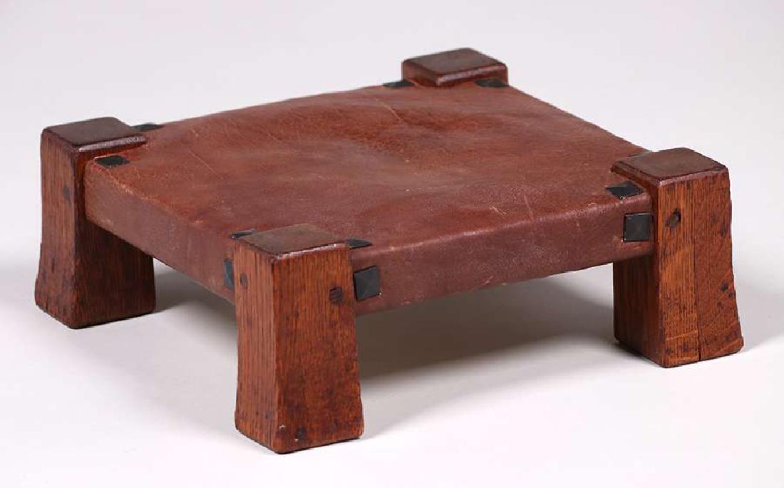 Gustav Stickley Monk Footstool c1912-1915 (1 of 2)
