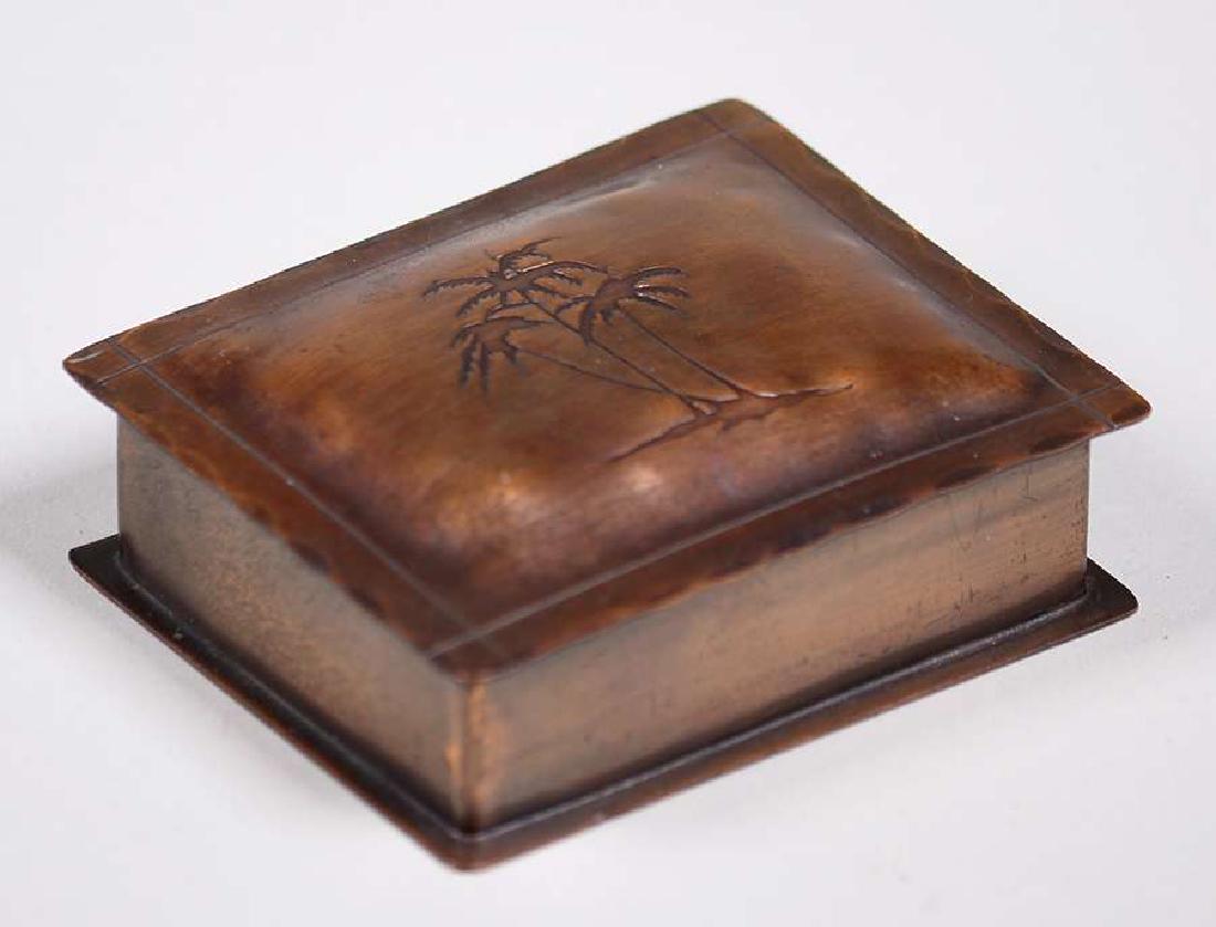 Craftsman Studios Hammered Copper Palm Tree Box (1 of 3)