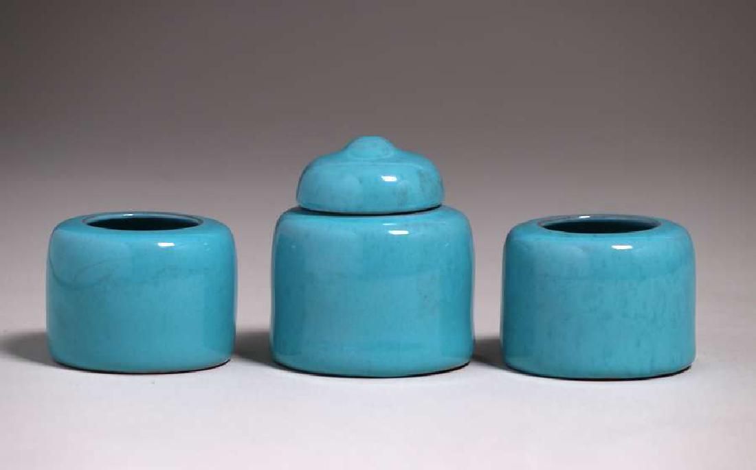 California Faience Ceramic Desk Set c1920s (1 of 2)