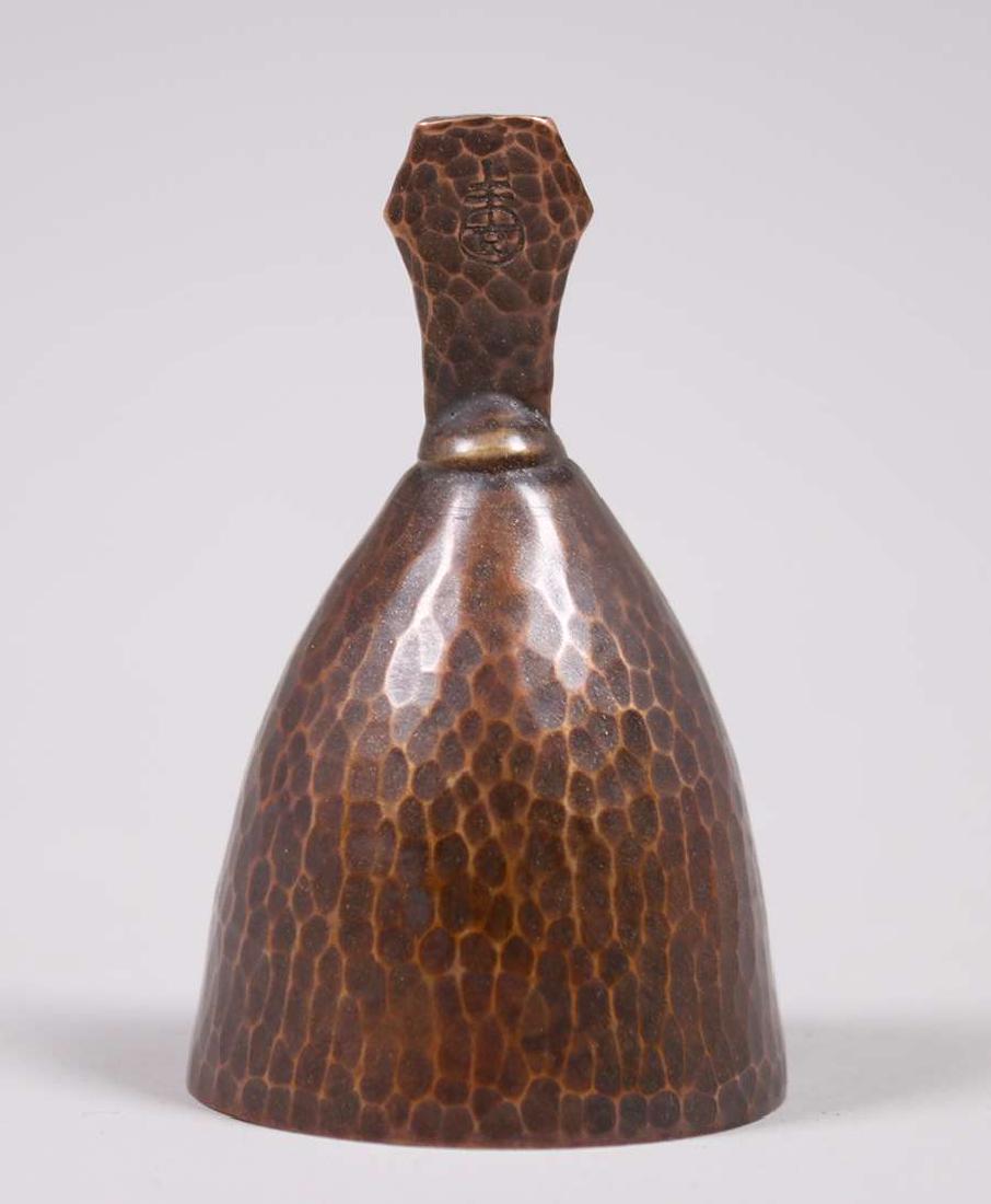 Roycroft Hammered Copper Dinner Bell (1 of 3)