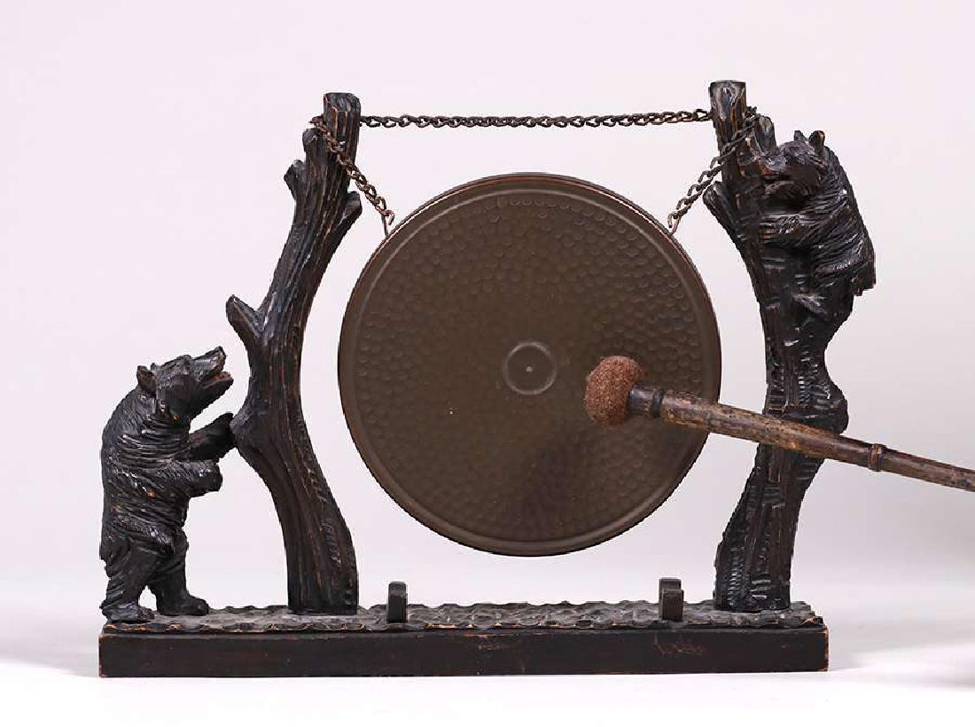 Black Forest Arts & Crafts Hand-Carved Bear Dinner Gong (1 of 7)