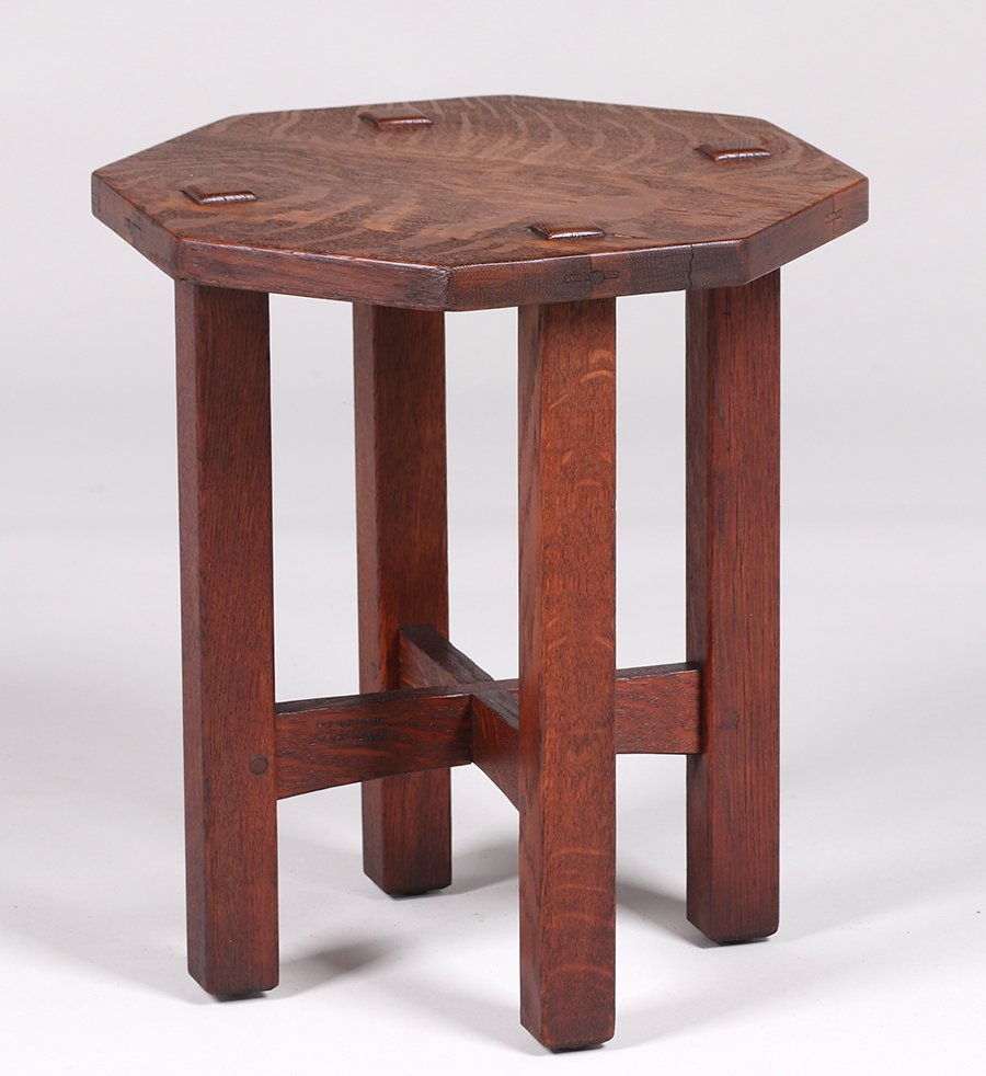 L&JG Stickley #558 Taboret c1912-1915 (1 of 3)