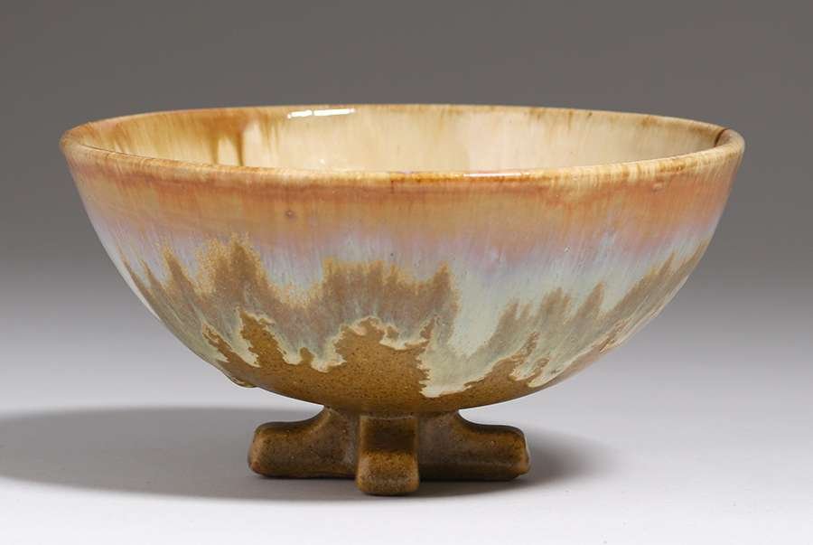 Fulper Pottery Footed Bowl c1910 (1 of 3)