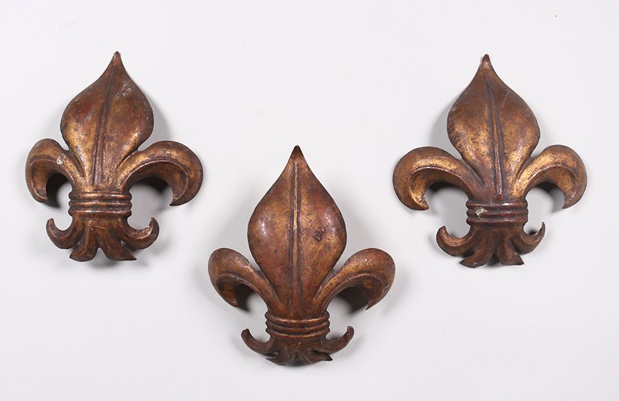 Set of 3 Arts & Crafts Spanish Revival Sconces c1920s (1 of 1)