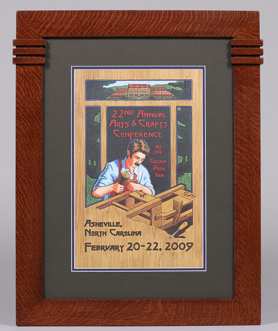 Grove Park Inn 2009 Conference Oak Framed Poster (1 of 3)