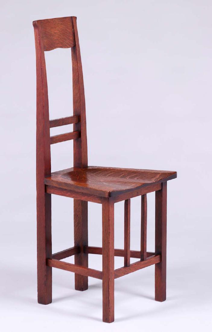 Stickley Brothers Narrow Hall Chair c1910 (1 of 2)