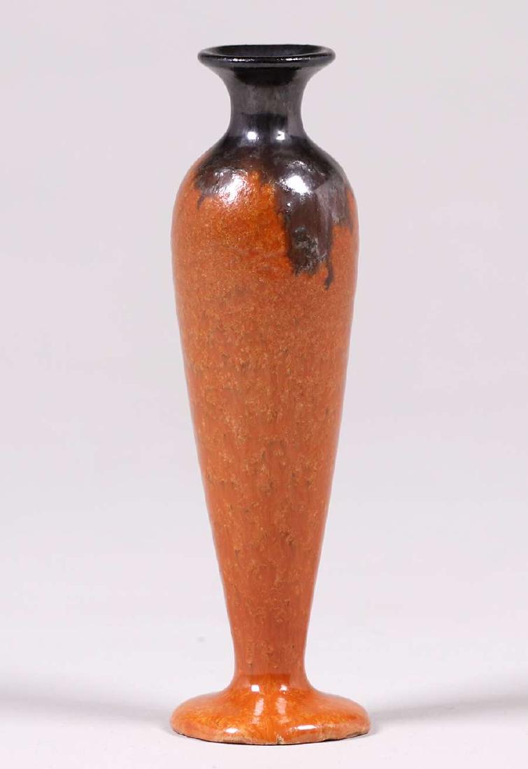 Fulper Pottery Mirror Black Copperdust Vase (1 of 3)