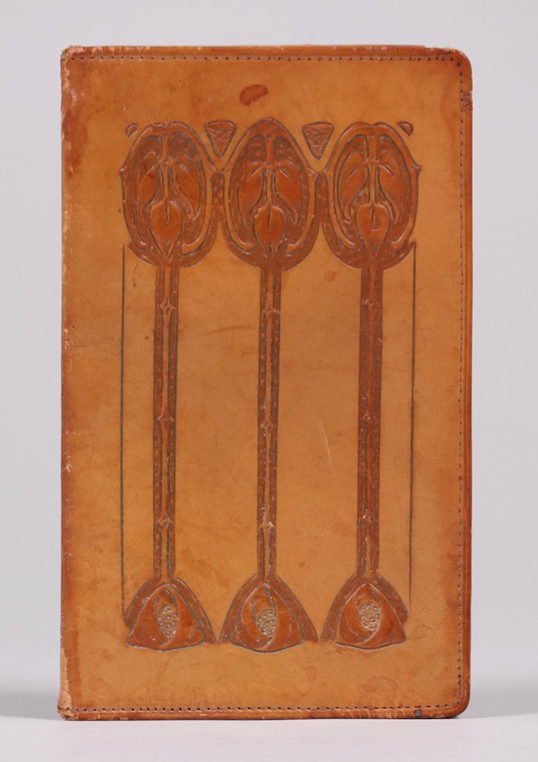 Arts & Crafts Hand-Tooled Leather Folder c1910 (1 of 3)