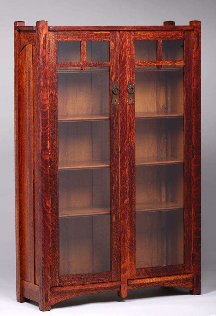 Stickley Brothers Two-Door Bookcase c1910 (1 of 3)