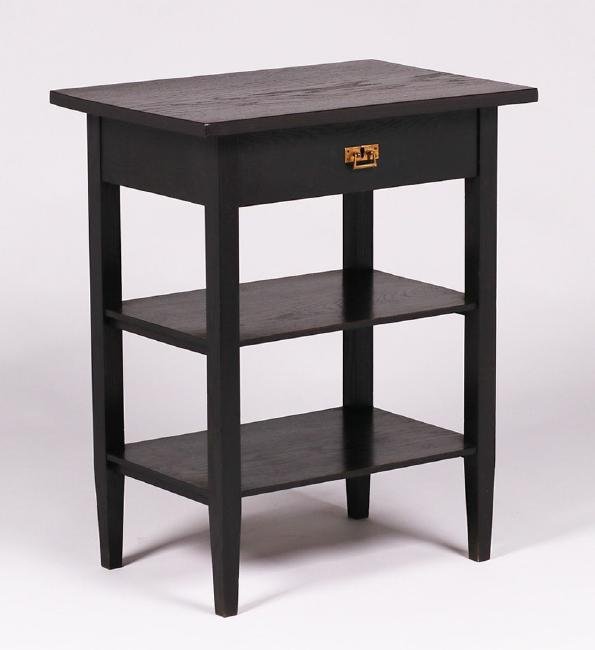 Arts & Crafts Oak One-Drawer Side Table c1905 (1 of 2)