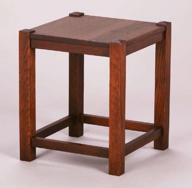 Grand Rapids Square Taboret c1910 (1 of 3)