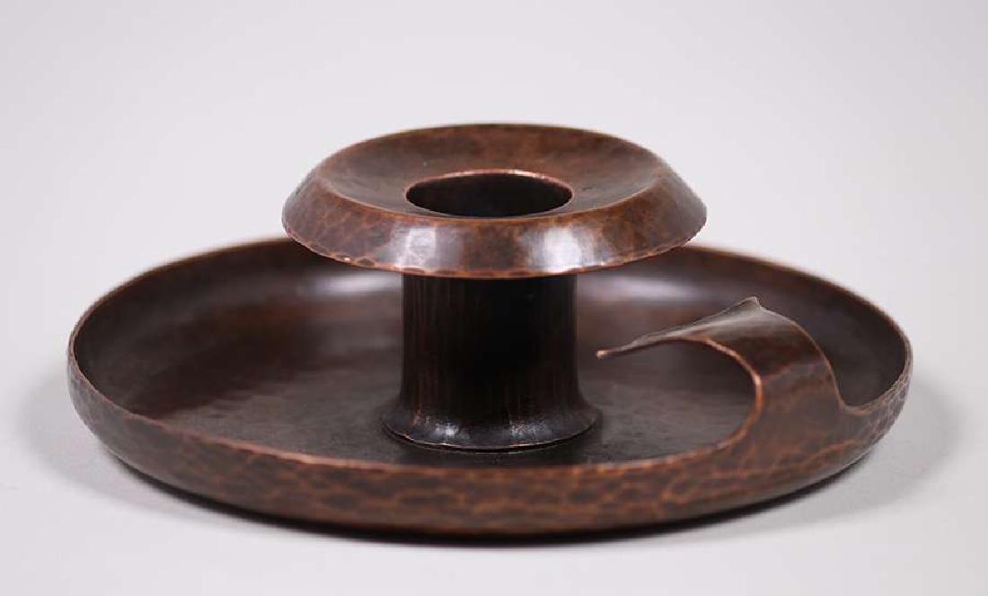 Karl Kipp Hammered Copper Candlestick (1 of 3)