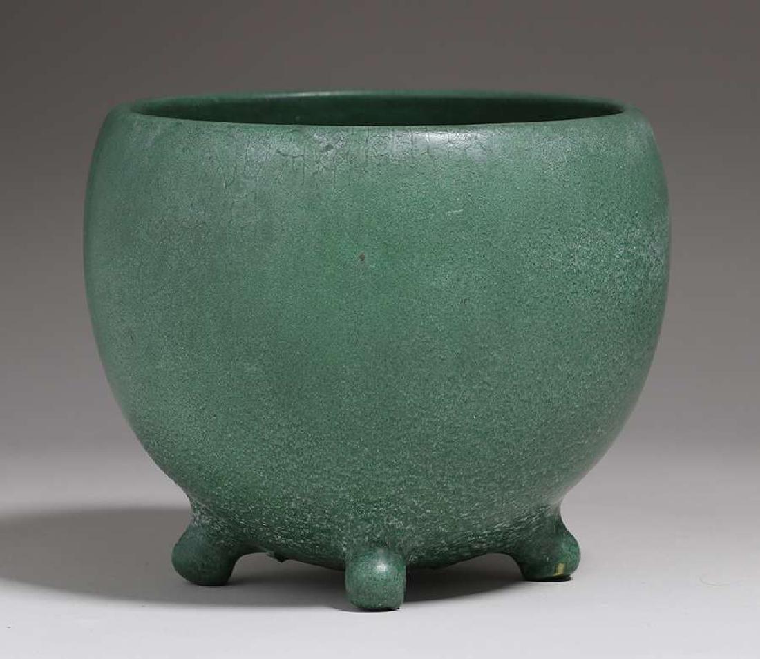 Weller Pottery Matte Green Jardiniere c1910 (1 of 3)