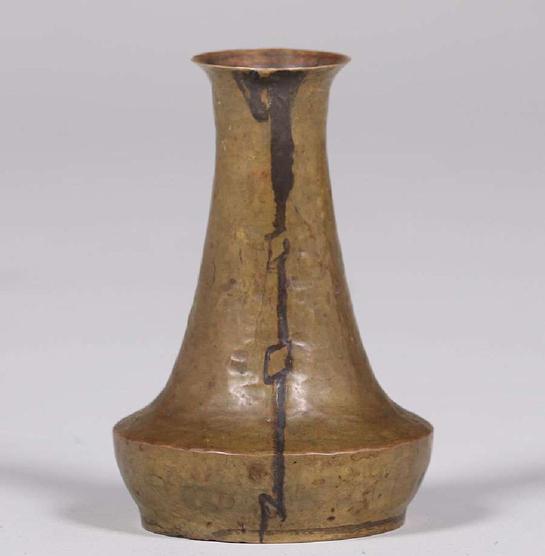 Harry Dixon Hammered Brass Vase (1 of 3)