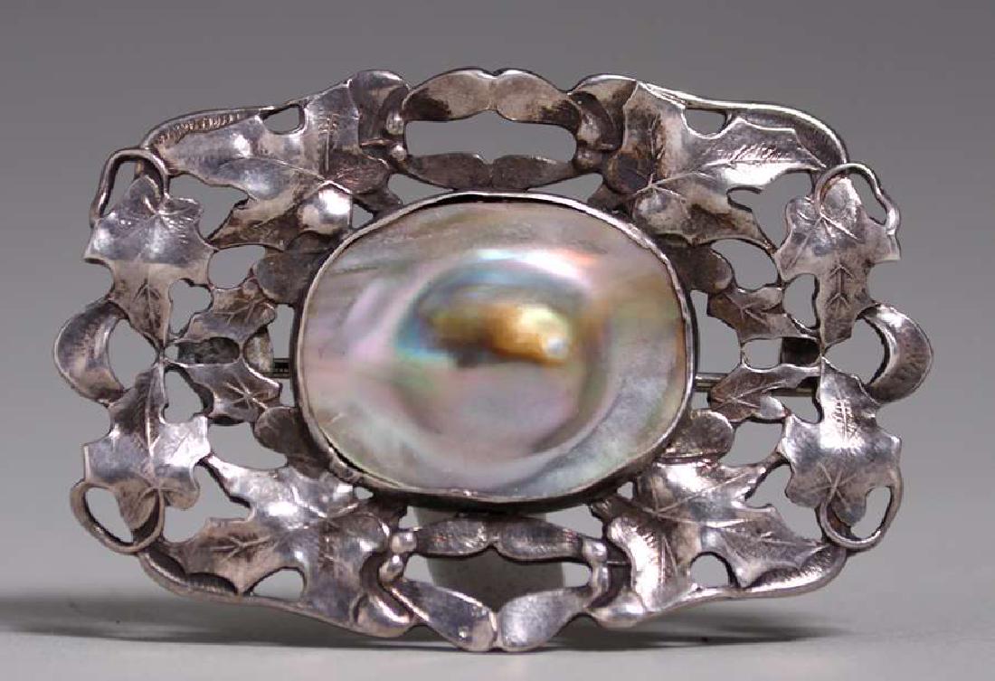 Arts & Crafts Sterling Silver Oak Leaf Cutout Blister (1 of 1)