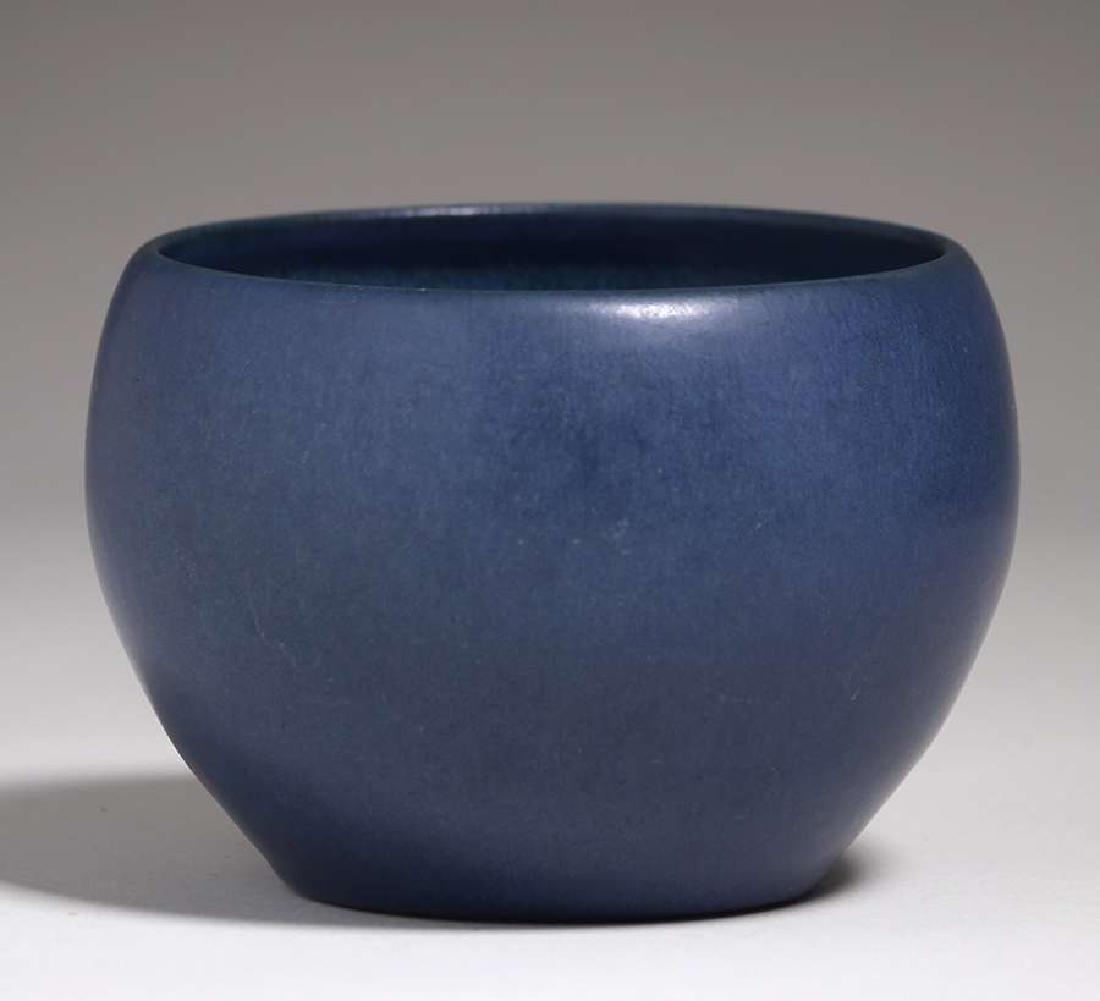 Marblehead Pottery Matte Blue Vase (1 of 3)