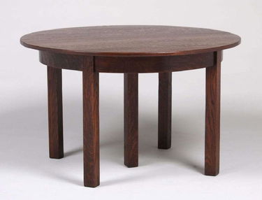L Jg Stickley Five Leg Dining Table C1910 Jun 08 2019