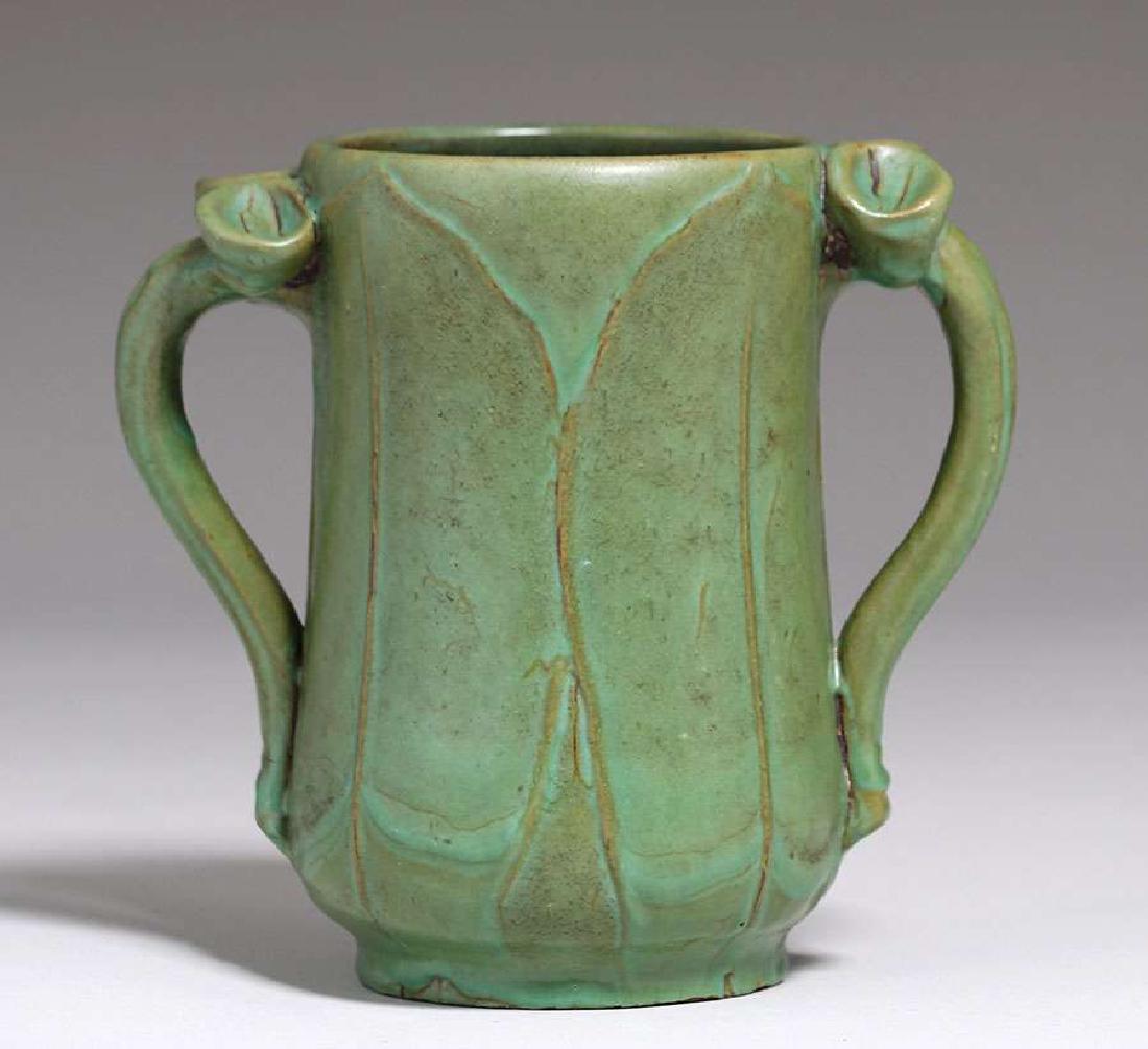 Rare Walley Pottery Two-Handled Vase (1 of 4)