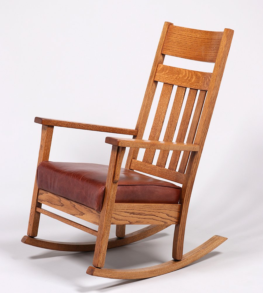 Mission Oak Rocker c1910 (1 of 2)