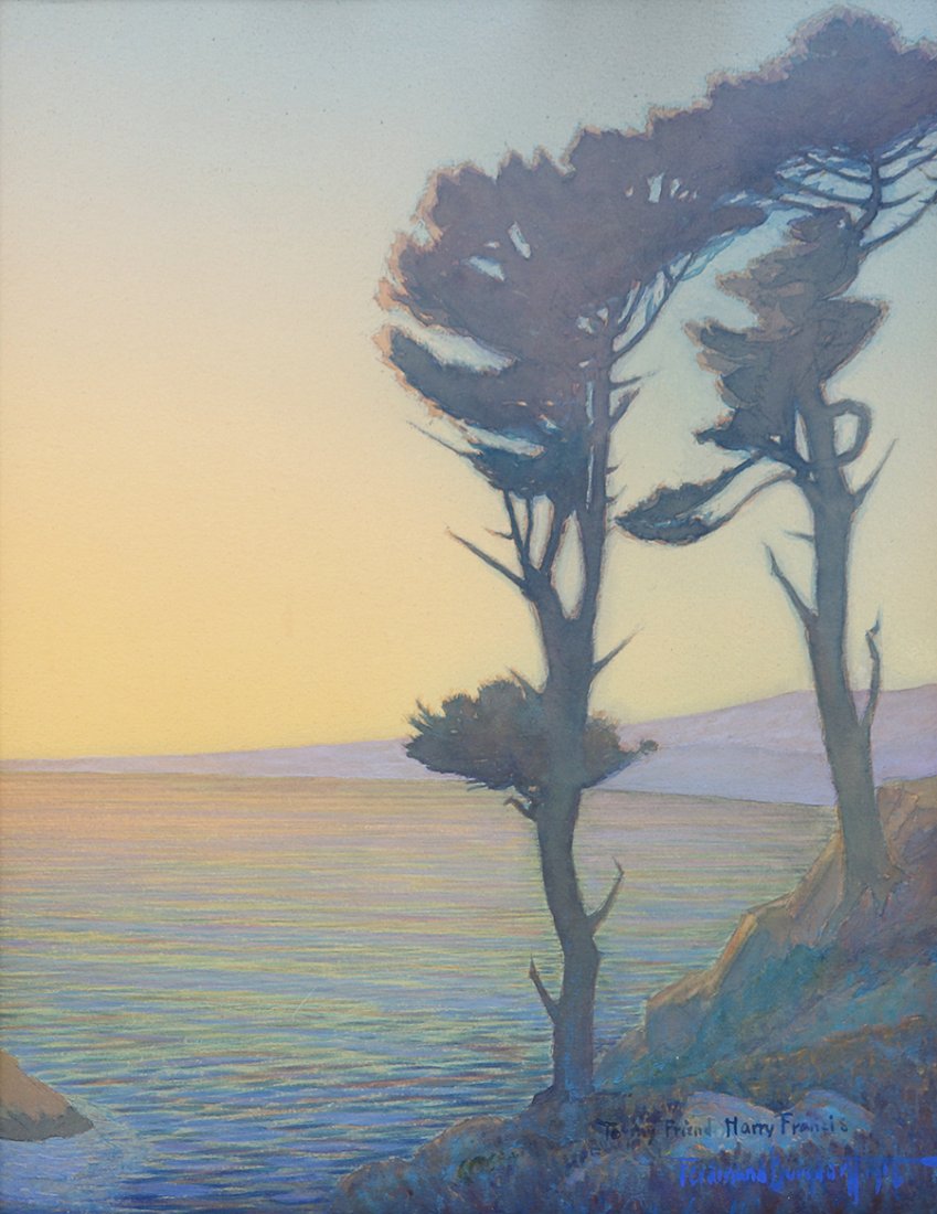Ferdinand Burgdorff Monterey Cypress Coastal Painting (1 of 5)