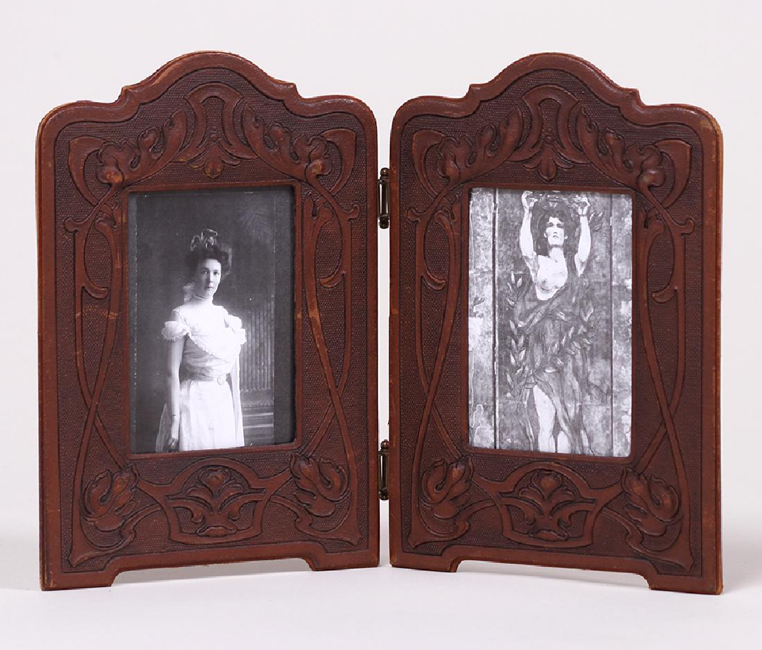 Elizabeth Eaton Burton Hand-Tooled Leather Picture (1 of 3)